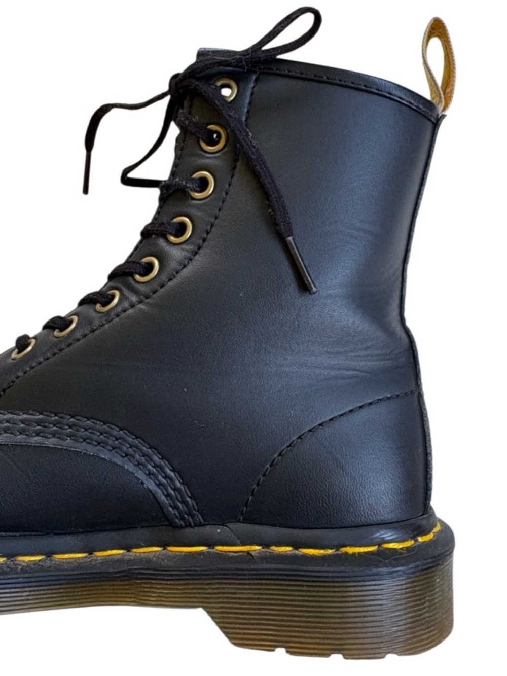 Dr. Martens Vegan 1460 Felix 8 Eye Lace Up Combat Boot Women’s Size 7 EUC - Picture 5 of 12